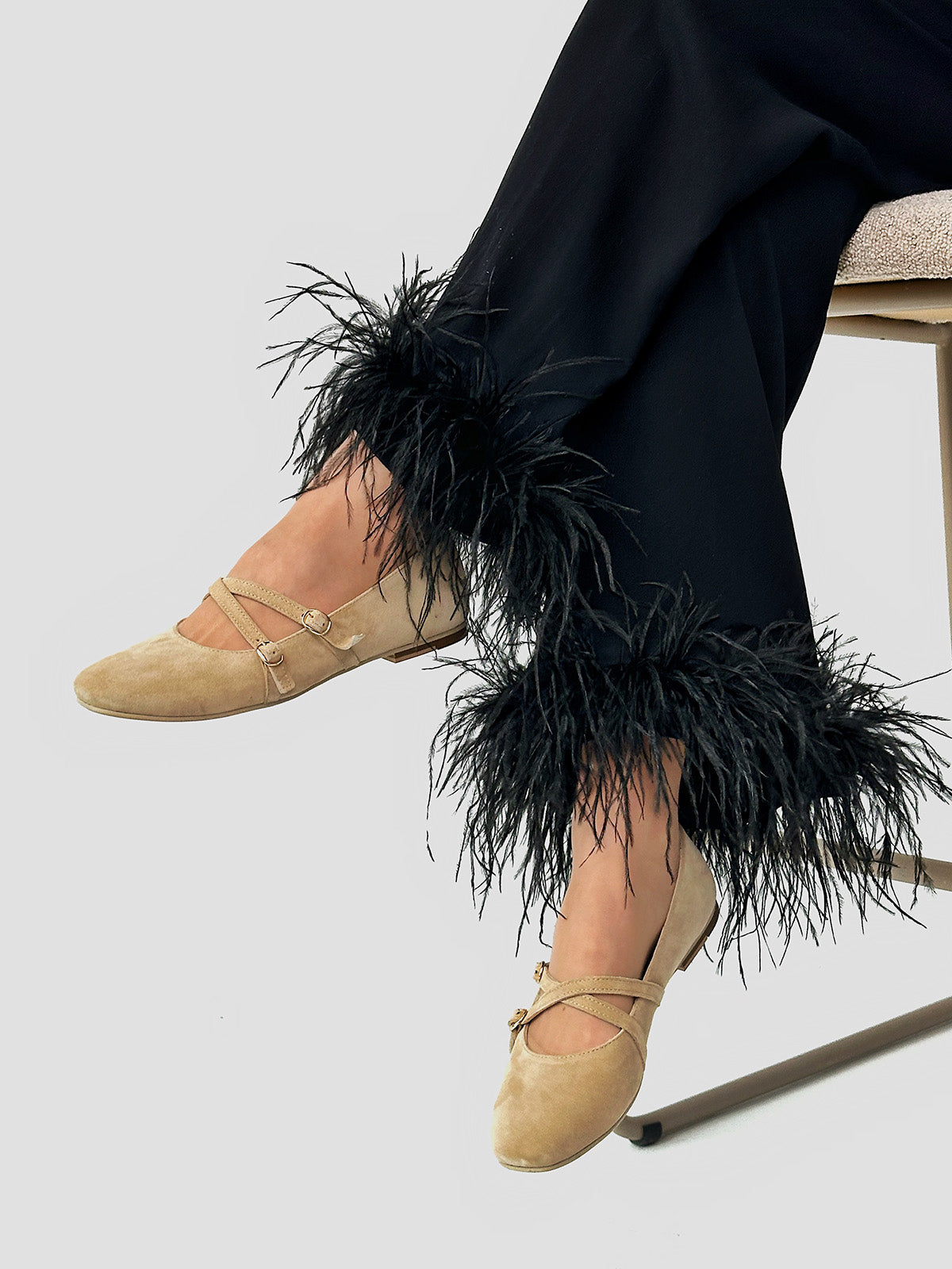 Eleganckie baletki na szpilce