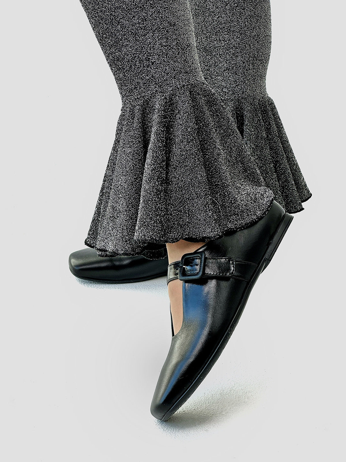 Lakierowane buty baletowe Mary-Jane