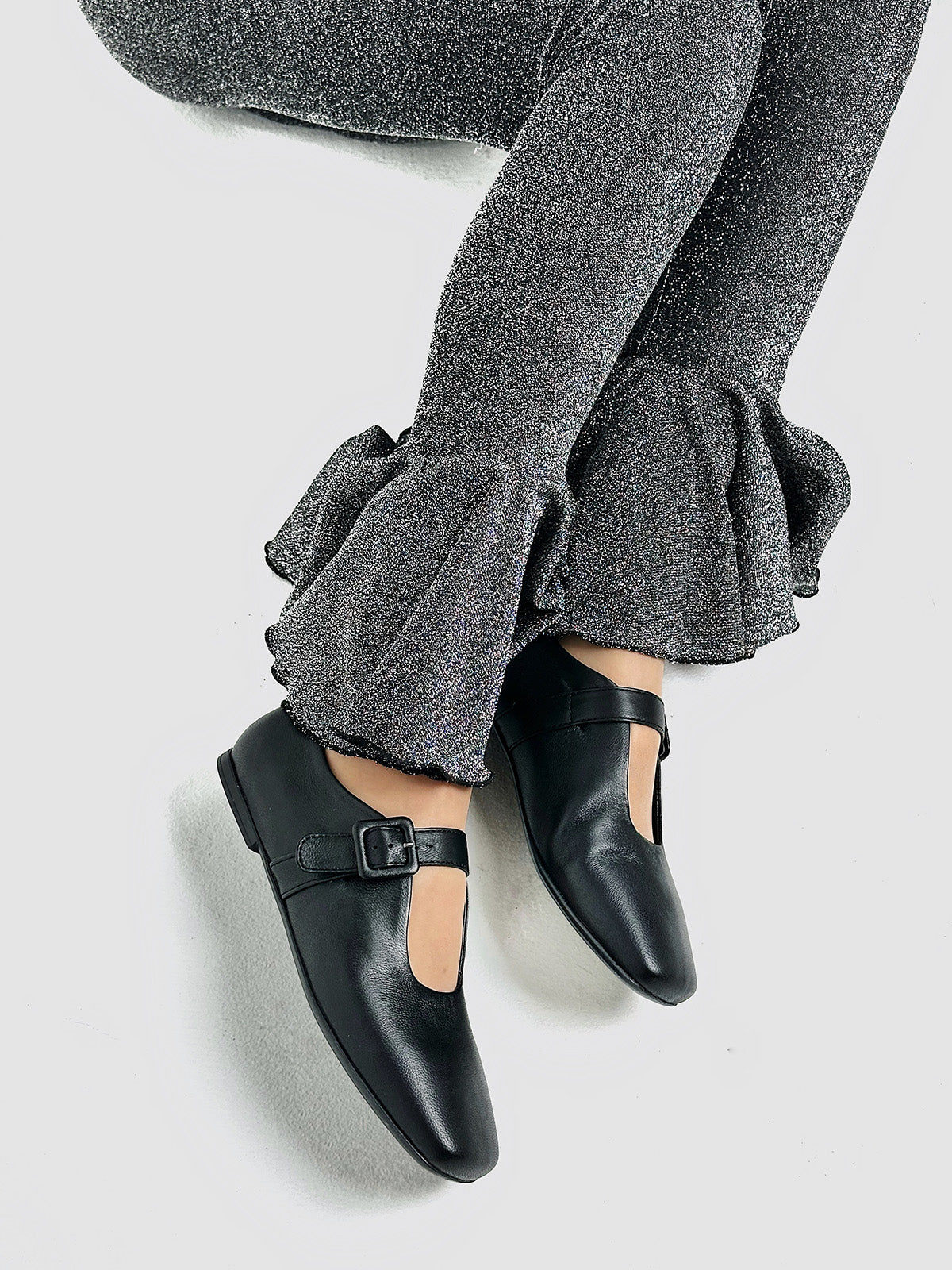 Lakierowane buty baletowe Mary-Jane